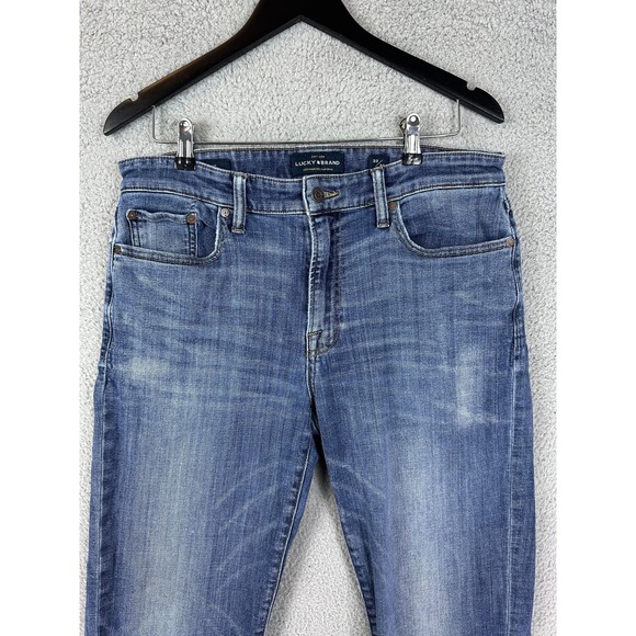 Lucky Brand Jeans Mens 33x32 Blue Denim 363 Straight Coolmax Tencel Stretch Mens